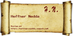Heffner Nedda névjegykártya